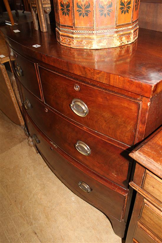 Georgian bowfront chest of drawers